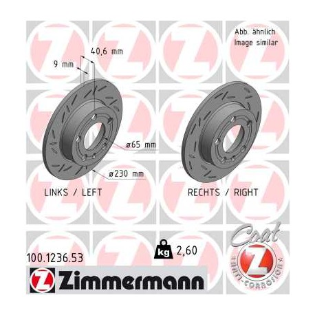 DISQUE ZIMMERMANN VAG BLACK Z