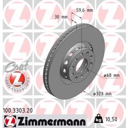 DISC ZIMMERMANN AUDI Coat Z