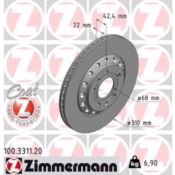 DISQUE ZIMMERMANN AUDI Coat Z