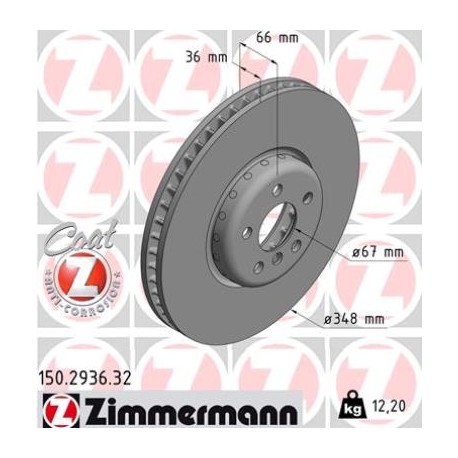 DISQUE ZIMMERMANN BMW FORMULA F GAUCHE Coat Z