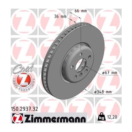 DISQUE ZIMMERMANN BMW FORMULA F DROIT Coat Z