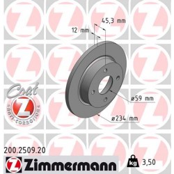 DISC ZIMMERMANN NISSAN Coat Z
