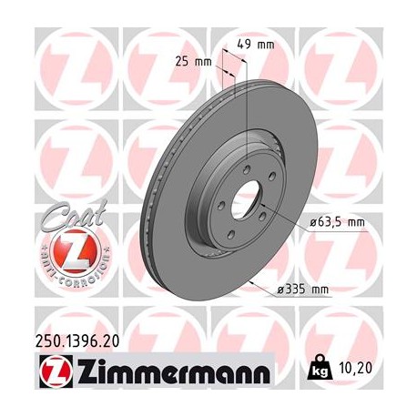 DISQUE ZIMMERMANN FORD Coat Z