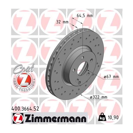 DISC ZIMMERMANN MERCEDES SPORT Z