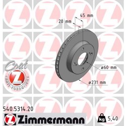 DISQUE ZIMMERMANN SUZUKI Coat Z
