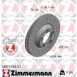 DISC ZIMMERMANN PORSCHE SPORT Z LEFT ECE R90 approved