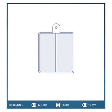 PLAQUETTES RACING CL BRAKES RC6-E