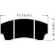 CL BRAKES RC6-E RACING BRAKE PADS