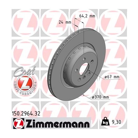 DISQUE ZIMMERMANN BMW FORMULA F Coat Z