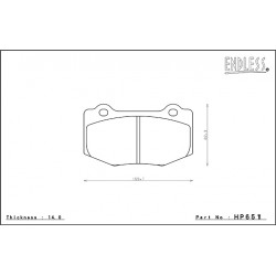 HP651 MX72 ENDLESS RACING PADS