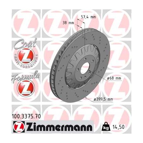 SCHIJF ZIMMERMANN AUDI FORMULA Z Coat Z